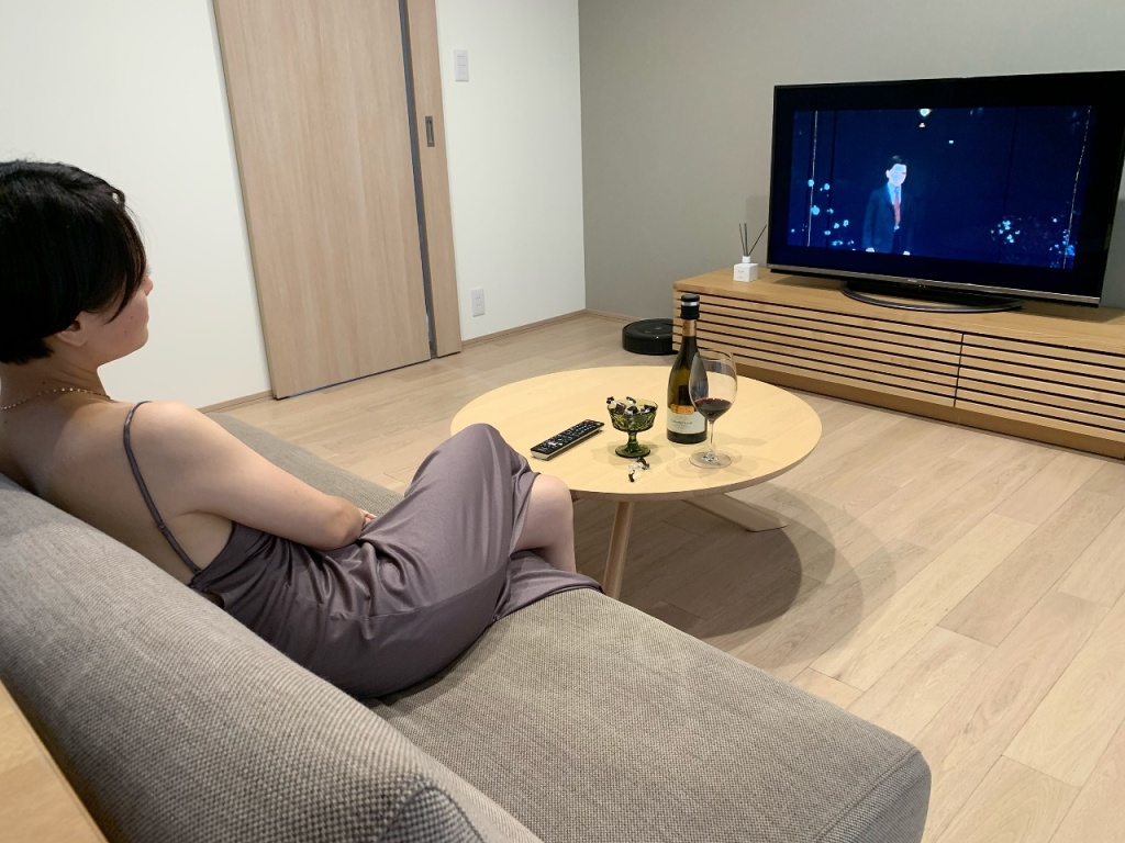 映画鑑賞中の筆者