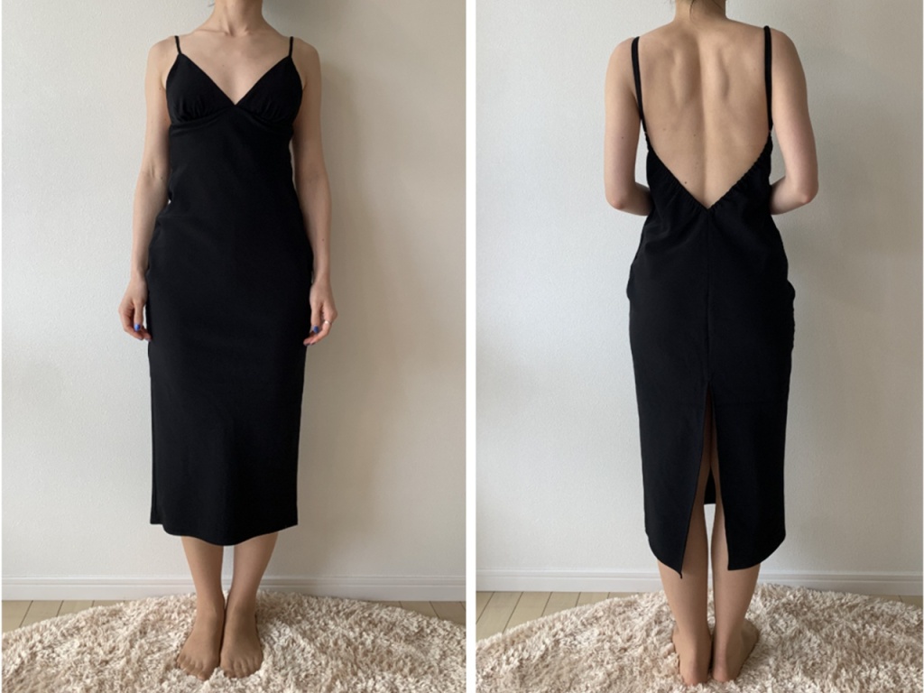 “Clubfloor Dress-NERO” モデル着用画像