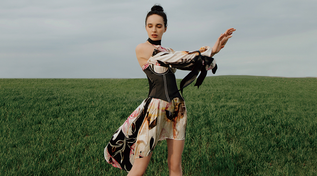 Watercolour Flower Dress