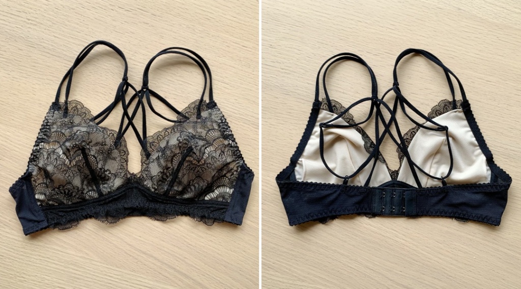 Désir String Bralette 左：フロント 右：バック