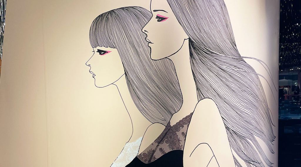 媚びない、自立した女性をイメージしたIZA with Friends POP UPのイメージイラスト　絵：田辺ヒロシさん | THE BRA