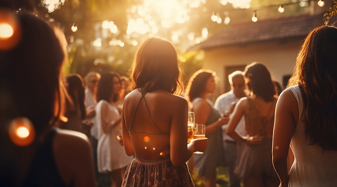 結婚式やパーティーには紐なしブラ！流行りのシースルートップスにも